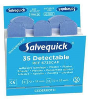 MEDIQUE 6735CAP Bandage Refill, Blue, Cardboard, PK6