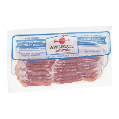 Applegate Naturals Sunday Bacon Hickory Smoked Reduced Sodium