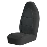 Auto Expressions Amy Brown Rose Black Universal-Fit Front Seat Cover