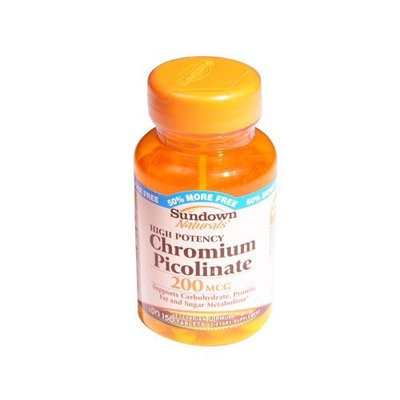 Sundown Naturals Chromium Picolinate, 200 mcg, 100 Tablets