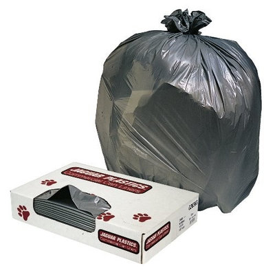 Jaguar 098241128706 LLDPE Resin Waste Can Liners, 1.1 Mil, Flat Seal, 38