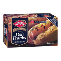 Dietz & Watson Deli Franks Family Pack Gluten Free - 24 CT