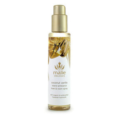 Malie Organics Organic Island Ambiance Linen and Room Spray, Coconut Vanilla, 5 oz