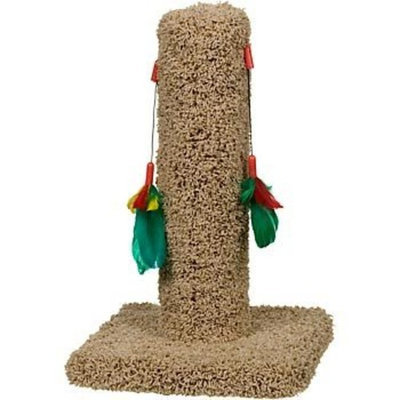 Petco Cat Scratch Post with Feather Toys