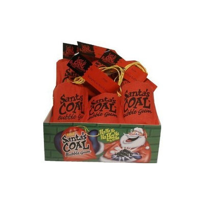 Santa's Coal Fruit Bubble Gum (12 Packages Included)