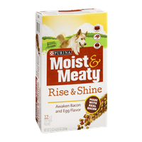 Purina Moist & Meaty Dog Food Rise & Shine Awaken Bacon And Egg Flavor- 12 CT