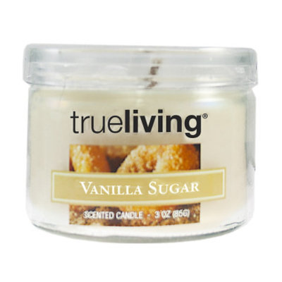 trueliving TrueLiving Small Round Jar Candle - Vanilla Sugar