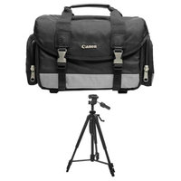 Canon 100DG Digital SLR Camera Case Gadget Bag + Deluxe Tripod for EOS 7D, 5D, 60D, 50D, Rebel T3, T3i, T2i, T1i, XS