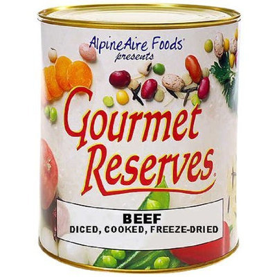 Alpineaire Foods Alpine Aire Gourmet Reserves Diced Cooked Freeze Dried Beef (10-Can)