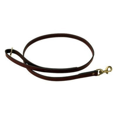 Mendota Products Leather Dog Snap Leash, Chestnut, 3/4-Inch x 6-Feet