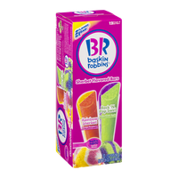 Baskin Robbins Sherbet Flavored Bars Rainbow Sherbet, Rock 'N Pop Swirl - 12 CT