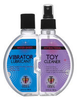 Xr Brands Trinity Vibrator Lube and Toy Cleaner Set