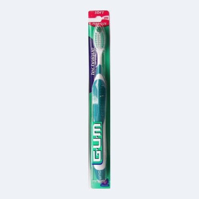 Butler G-U-M Technique Quad Grip Soft Bristle, Full Head Toothbrush - 1 Count