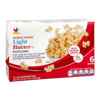 Ahold Microwave Popcorn Light Butter - 6 CT