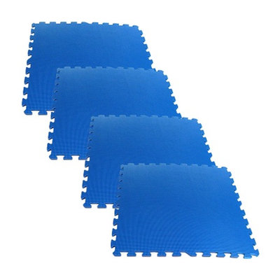 Trademark Tools Ultimate Comfort Blue Foam Flooring 4 pc