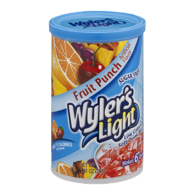 Wyler's Light Sugar Free Low Calorie Soft Drink Mix Fruit Punch