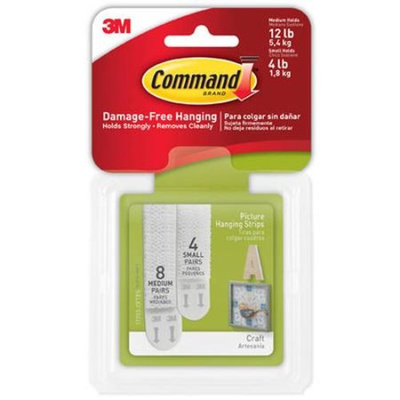 Command Medium and Large Picture Hanging Strips, Assorted, 17203-CFTES