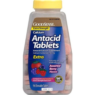 Good Sense Extra Strength Calcium Antacid Tablets Berry
