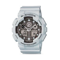 G Shock Analog-Digital Ice Gray Watch, 55mm