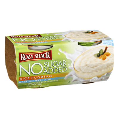 Kozy Shack No Sugar Added Pudding Cups Rice - 4 CT