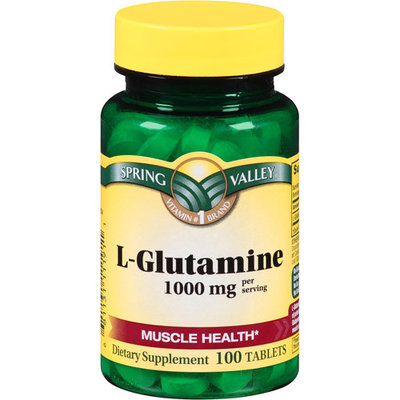 Spring Valley L-Glutamine Dietary Supplement Tablets, 1000 mg, 100 count