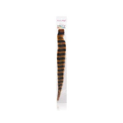 Lord & Cliff 100% Remy Human Hair Grizzly Highlight Clip-In Extension 14 Inch Burntorange/Brown