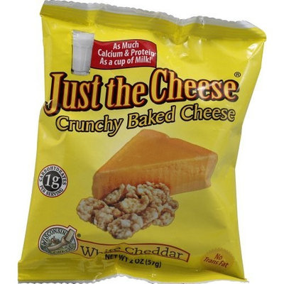 Just The Cheese Crunchy Baked Cheese White Cheddar -- 2 oz