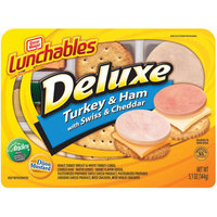 Lunchables Deluxe Turkey & Ham with Swiss & Cheddar