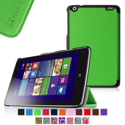 Fintie Lenovo IdeaTab Miix 2 8 Smart Shell Case - Ultra Slim Cover for Lenovo Miix 2 8 Inch Tablet Windows 8.1, Green