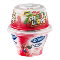 YoCrunch Cereal Bowl Vanilla Lowfat Yogurt with Kellogg's Froot Loops