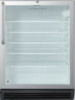 Summit SCR600BLTBADA 24 Stainless Steel Built-In Beverage Center - Right Hinge