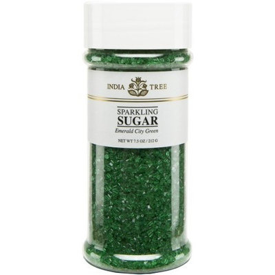 India Tree Emerald City Green Sparkling Sugar, 7.5 oz (Pack of 3)
