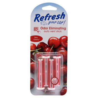 Refresh Your Car Very Cherry Auto Vent Sticks - 4 Pack