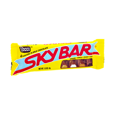 Necco Sky Bar 4 in 1 Milk Chocolate Candy Bar