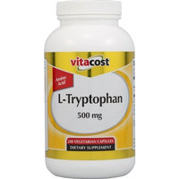 Vitacost Brand Vitacost L-Tryptophan -- 500 mg - 240 Vegetarian Capsules
