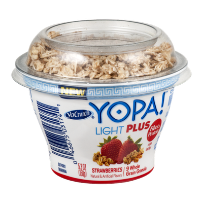 YoCrunch Yopa! Light Plus Greek Nonfat Yogurt Strawberries