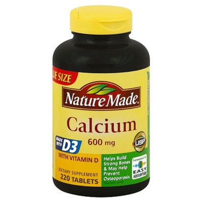 Nature Made Calcium 600 mg Dietary Supplement Tablets