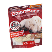 DreamBone Vegetable & Chicken Chews Medium - 4 CT