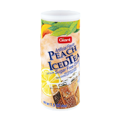 Giant Peach Iced Tea Sugar Free Drink Mix- 6 CT