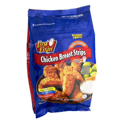 Fast Fixin' Fully Cooked Breaded Chicken Breast Strips