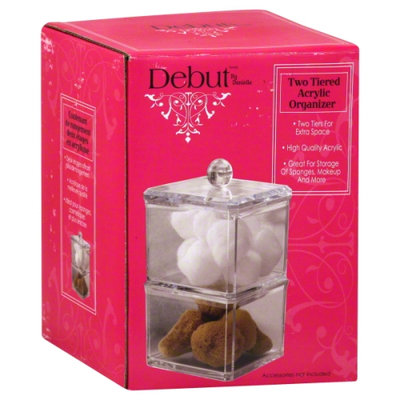 Debut Two Tiered Acrylic Organizer Makeup Bags & Cases