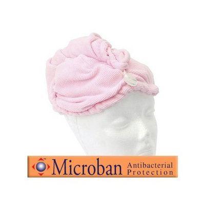 Appearus Microfiber Hair Turban with Antibacterial Protection (Pink-AH6022)