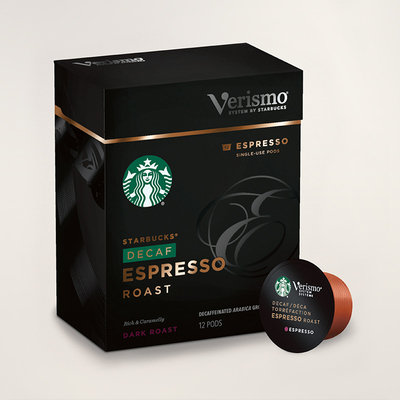 STARBUCKS® Decaf Espresso Roast Rich & Caramelly Verismo® Pods