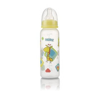 Nuby Clear Leak Proof Bottle, 8 Ounce, Colors May Vary