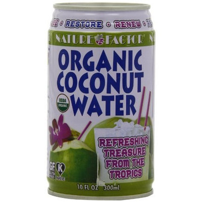 Nature Factor Organic Coconut Water, 10-Ounce Cans (Pack of 12)