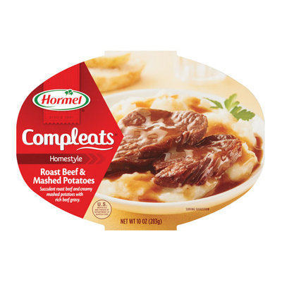 Hormel : Roast Beef & Gravy w/Mashed Potatoes Compleats Microwave Bowls