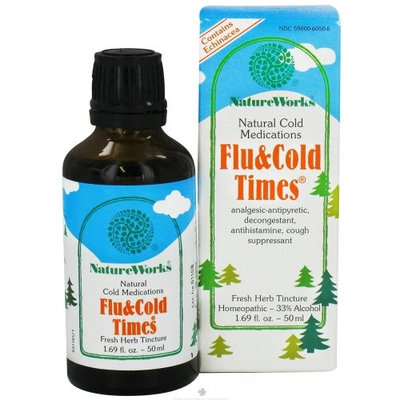Flu & Cold Times Tincture by Nature Works 1.69 oz Liquid