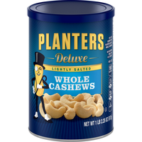 Planters Deluxe Lightly Salted Whole Cashews Can
