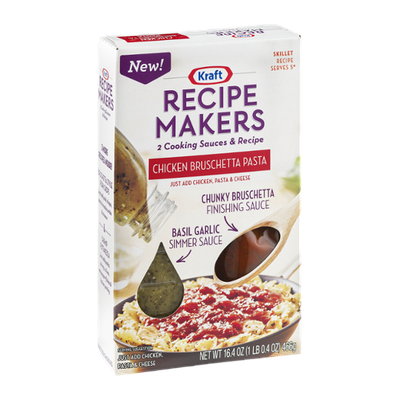 Kraft Recipe Makers Cooking Sauces Skillet Recipe Chicken Bruschetta Pasta