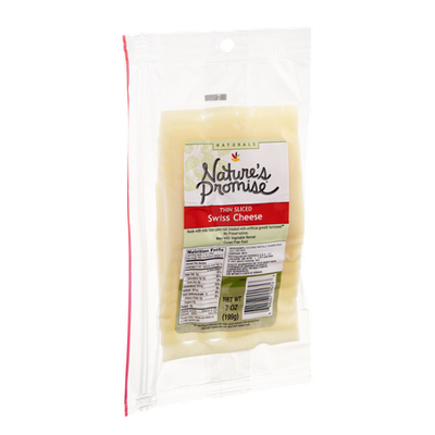 Nature's Promise Naturals Cheese Swiss Thin Sliced
